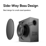 BINNIFA Wireless Soundbar 3D Desktop Speakers Set Subwoofer Deep Bass Bluetooth 5.0 & AUX Wooden Structure Desktop Speakers BINNIFA