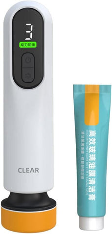 Weytoll Wireless Auto Windshield Oil Film Removal Electric Car Window Glass Cleaning Machine for Bug Residues Car Paint Glue Cleaning Glass Scratches Repairing Car Cleaning Kit Weytoll