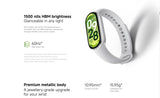 Xiaomi Mi Band 10 Fitness Smartband 1.72'' AMOLED 60Hz| HBM Brightness| Blood Oxygen Heart Rate Monitor| Enhanced Sleep Fitness Tracker| HyperOS2 smartband Xiaomi