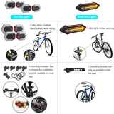 Carry Bright Bicycle Indicator Turn Signals Front and Rear Light Bike Taillight Cycling Safety Lights Bike Light Carry Bright 