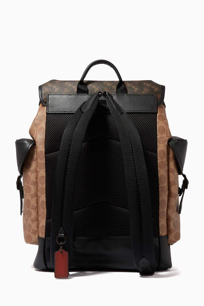 coach hitch backpack in signature canvas Coach Hitch Backpack in Signature Canvas with Horse & Carriage Print
