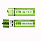 Computer USB AA Rechargeable Battery 1.5V 1800mAh Li ion battery Cell Rechargeable Battery Doublepow 