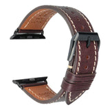 Furper APL4024 Premium Genuine Leather Apple Watch Straps Replacement For 44MM 40MM 42MM 38MM All Series leather strap Furper 40mm Dark Brown/Black 
