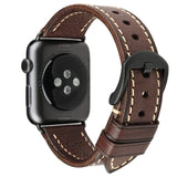 Furper APL4066 Premium Genuine Leather Apple Watch Straps Replacement For 44MM 40MM 42MM 38MM All Series Replacement Straps Furper 40mm Dark Brown | Black 