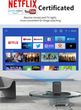 WANBO TT Auto Focus Netflix Certified Dolby Projector for Home | Native 1080P Full HD 4K HDR Linux OS | 650 ANSI | Dust Proof Engine | 5G Wifi, Bluetooth, 4D Keystone | Portable Home and Office Cinema Portable Home Cinema Wanbo
