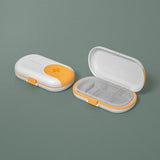 Xiaomi Travel and go out, portable, carry a small pill box, mini pill box, emergency pill storage box, carry a pocket pill box Medicine storage Box Furper.com White & yellow 