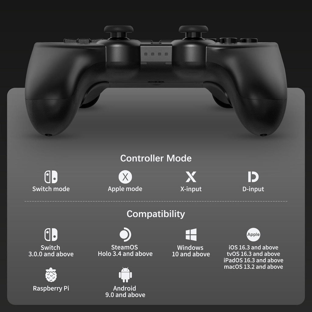 8Bitdo Pro 2 Bluetooth Controller Hall Effect Joystick Update Gaming ...