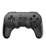 8Bitdo Pro 2 Bluetooth Controller Hall Effect Joystick Update Gaming Controller For Switch, Apple Windows Steam Deck Android and Raspberry Pi Gaming Controller 8Bitdo Black 