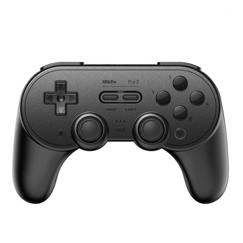 8Bitdo Pro 2 Bluetooth Controller Hall Effect Joystick Update Gaming Controller For Switch, Apple Windows Steam Deck Android and Raspberry Pi Gaming Controller 8Bitdo Black 