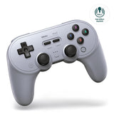 8Bitdo Pro 2 Bluetooth Controller Hall Effect Joystick Update Gaming Controller For Switch, Apple Windows Steam Deck Android and Raspberry Pi Gaming Controller 8Bitdo Gray 