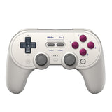 8Bitdo Pro 2 Bluetooth Controller Hall Effect Joystick Update Gaming Controller For Switch, Apple Windows Steam Deck Android and Raspberry Pi Gaming Controller 8Bitdo White 