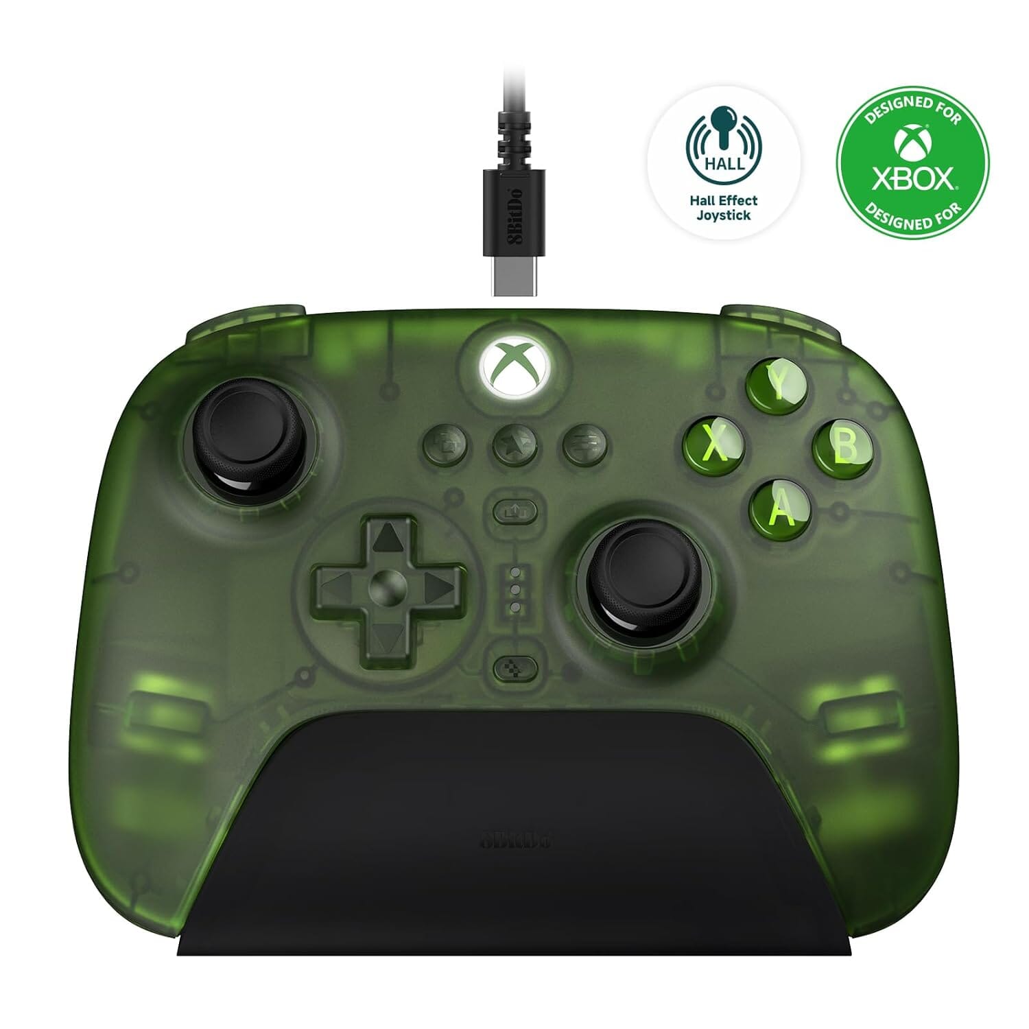 8Bitdo Ultimate 3-Mode Controller Hall Effect Joysticks Pro Back Buttons  Wired Only for Xbox Series X|S Xbox One Compatibility with Apple Windows 