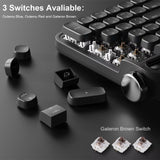 Actto B703 Wireless Bluetooth Keyboard Retro Typewriter Mechanical Gateron Outemu Switch iPad Keyboard With Holder Bluetooth Keyboard ACTTO 