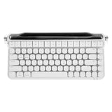 Actto B703 Wireless Bluetooth Keyboard Retro Typewriter Mechanical Gateron Outemu Switch iPad Keyboard With Holder Bluetooth Keyboard ACTTO White 