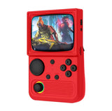AISLPC R36T Retro Handheld Game Console, EmuELEC/Linux System, 3.5 inIPS Screen 18000+ Classic Games, Support WiFi, Networked Fighting Furper.com Red 64GB 