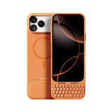 Akko MetaKey Phone Case With Keyboard, 37 keys Mini Phone Keyboard PU TPU with Magnetic Support For Iphone 17 Pro Max Phone Case Akko Orange 