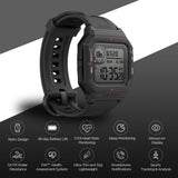 Amazfit Neo Smart Watch, Retro Design, 28-Day Battery Life, Always-on Display, 5ATM Water Resistant, Lightweight, 4 Physical Buttons, Heart Rate, Sleep Monitor Watches Amazfit 