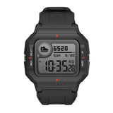 Amazfit Neo Smart Watch, Retro Design, 28-Day Battery Life, Always-on Display, 5ATM Water Resistant, Lightweight, 4 Physical Buttons, Heart Rate, Sleep Monitor Watches Amazfit Black 