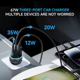 Anker Car Charger 335 USB-C 67W 3-Port Compact Fast Charger Car Charger Anker 