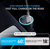 Anker Car Charger 335 USB-C 67W 3-Port Compact Fast Charger Car Charger Anker 