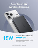 Anker MagGo Power Bank (10K, Slim) Qi2 10,000mAh Wireless Charging Portable Power Bank Power Bank Anker 