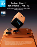 Anker Nano Charger (45W, Smart Display, 180° Foldable) With Data Cable Charger and Data Cable Anker 