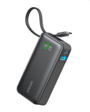 Anker Nano Power Bank (30W, Built-In USB-C Cable), 10000mAh Power Bank Anker Black Stone 