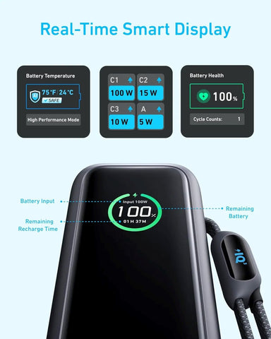 Anker Power Bank 25000mAh 165W Ultra-Fast Portable Charger