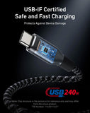 Anker Prime USB-C to USB-C Cable (240W, Upcycled-Braided) Charging and Data Cable Anker 