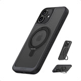 Anker Ultra Magnetic for iPhone 16 Series Case with Sturdy 360° Ring Stand, Military-Grade Shockproof Kickstand with MagSafe iPhone Cases Anker IPhone 16 Black 