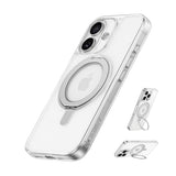 Anker Ultra Magnetic for iPhone 16 Series Case with Sturdy 360° Ring Stand, Military-Grade Shockproof Kickstand with MagSafe iPhone Cases Anker IPhone 16 Clear 
