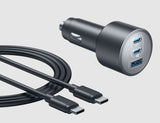 Anker USB-C Car Charger, 167.5W Max 3-Port Ultra-Compact Type-C Fast Car Charger Car Charger Anker 