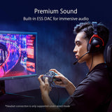 ASUS ROG Raikiri Pro OLED Display, tri-Mode connectivity, remappable Buttons&triggers, 4 Rear Buttons, Step&Linear triggers, Adjustable Joystick Sensitivity, 3.5mm Jack with ESS DAC, for PC and Xbox Gaming Controller Asus 