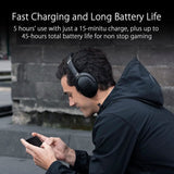 ASUS ROG Strix Go BT Gaming Headset Bluetooth® Qualcomm® aptX™ Adaptive Audio Technology, Active Noise Cancellation Technology, ASUS AI Noise-Canceling Microphone, Low-latency Performance Headset Asus 