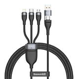 Baseus 3 in 1 USB / USB Type C - USB Type C / Lightning / Micro USB Cable (5 A - 100 W / 20 W / 18 W) 1.2 m Power Delivery Quick Charge USB Cable Baseus 