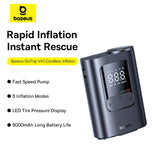 Baseus GoTrip VA1 Pro Super Mini Wired Inflator 22-Cylinder - Cosmic Black Air Pump Baseus 