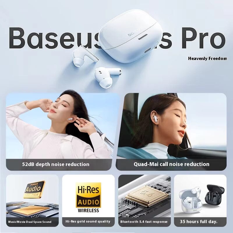 Baseus M Baseus M2s pro Wireless Earphones Bluetooth 5.4 Support 3D Spatial ...