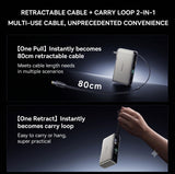 Baseus SuperCharge 3-in-1 Power Bank Charger and Cable, 67W Fast Charging, Compatible with 65W, Includes Cable for Android and Apple Phones, Laptops, and Drones Power Bank Baseus 