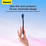 Baseus Wireless Keyboard for iPad K02 Ultrathin 3-Mode 10,000mAh Battery Recharging 78-Key Mini Portable Bluetooth 5.1 Keyboard Wireless keyboard Baseus 