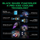 Black Shark 4 Pro RGB FunCooler 27W with Sleep Timer/Fan Speed for iPhone/Android Mobile Cooling Fan Black Shark 