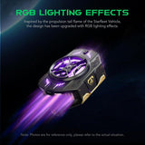 Black Shark 4 Pro RGB FunCooler 27W with Sleep Timer/Fan Speed for iPhone/Android Mobile Cooling Fan Black Shark 