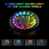 Black Shark RGB FunCooler 5 Magnetic Cell Phone Cooler for iPhone Magnetic Series/Android/Tablet/iPad Mobile Cooling Fan Black Shark 