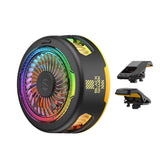 Black Shark RGB FunCooler 5 Magnetic Cell Phone Cooler for iPhone Magnetic Series/Android/Tablet/iPad Mobile Cooling Fan Black Shark Black 