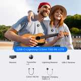 BOYA BOYALINK 3 Wireless Lavalier Microphone for iPhone/Android/Camera/PC/Tablets,AI Noise Cancellation,48kHz/24Bit Studio Sound,APP Control,984ft 30h Battery with Charging Case for Vlogging Interview Wireless Microphone BOYA 