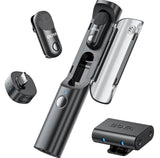 BOYA Magic Wireless Mini Microphones for iPhone/Android/PC/Camera, 4 Form-in-1 Mic, 7g Lightweight, AI Noise Reduction, 48kHz/24bit, APP Control, 328ft Range,Microphone for Recording Wireless Microphone BOYA BOYA Magic | (USB-C+3.5mm TRS) RX+2TX+CC 