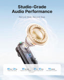 BOYA Magic Wireless Mini Microphones for iPhone/Android/PC/Camera, 4 Form-in-1 Mic, 7g Lightweight, AI Noise Reduction, 48kHz/24bit, APP Control, 328ft Range,Microphone for Recording Wireless Microphone BOYA 