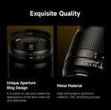 Brightin Star MF 50mm F1.05 Full-Frame Lens for Canon RF Mount Mirrorless Cameras Camera lens Brightin 
