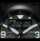 CITIZEN Promaster Men's Eco-Drive Solar Analogue / Digital Watch JV1005-02W With Nylon Strap Watches CITIZEN 