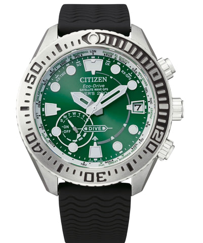 Citizen Satellite Eco-Drive Wave GPS Diver 200M Watch Watches CITIZEN 