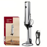 Cliton Electric Milk Frother, Coffee Frother, Home Mini Milk Frother Milk Frother CLITON Silver 